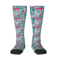 thumbnail image 2 of Picia Women Crew Soft Moisture-wicking Socks Excavator Pattern Design Cotton Socks, One Size fit All, 2 of 9