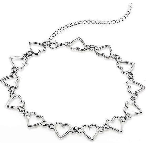 Collar - Collar sencillo de círculo geométrico, collar llamativo para clavícula, collar para mujer y niña, joyería