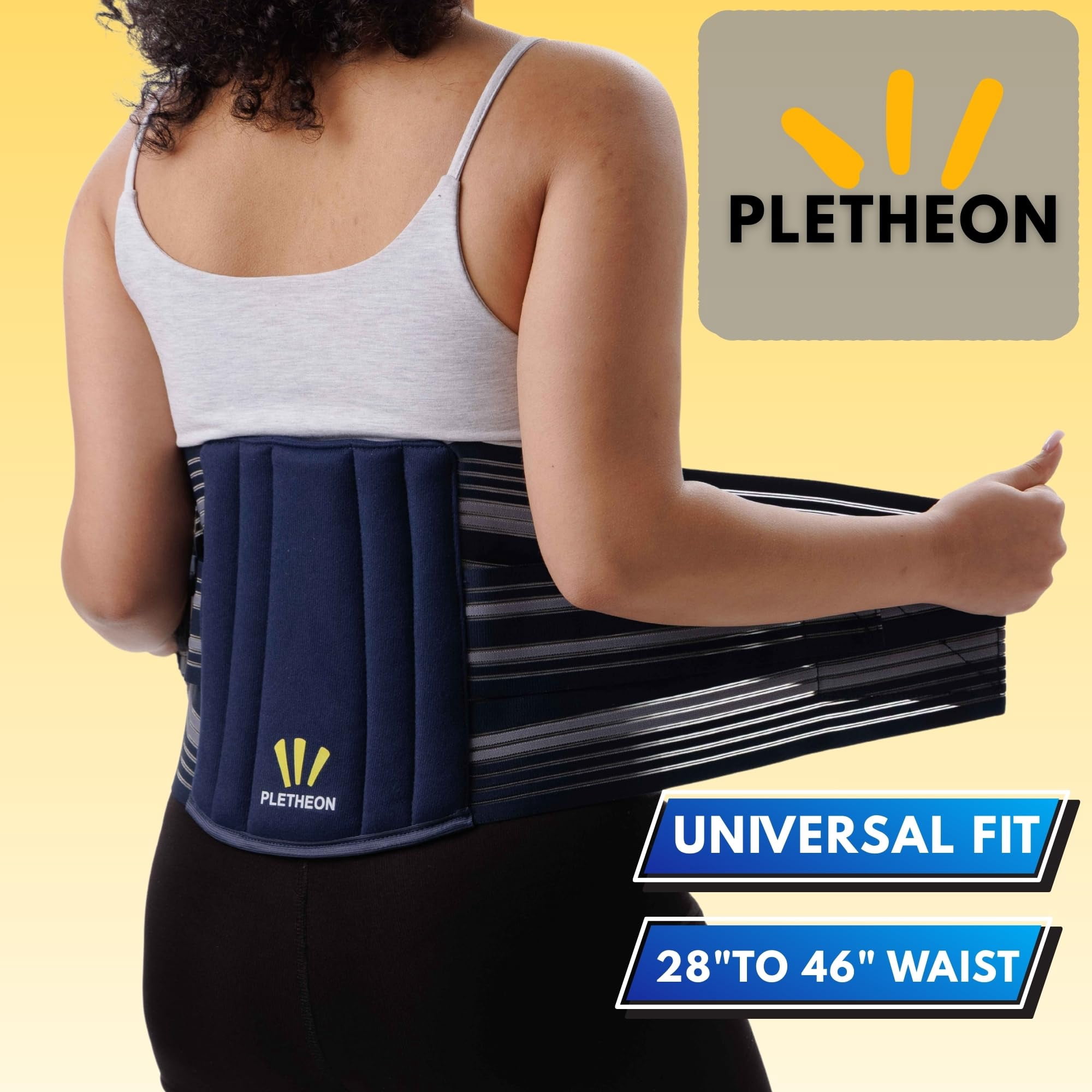 Adjustable Lumbar Support Belt for Lower Back Pain Relief Waist Brace for Men and Women | Posture Correction & Spine Support