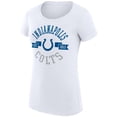 thumbnail image 2 of Women's G-III 4Her by Carl Banks White Indianapolis Colts City Team Graphic Lightweight Fitted Crewneck T-Shirt, 2 of 3