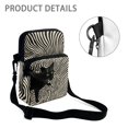 thumbnail image 5 of Chririnla Crossbody Bag for Travel, Portable Lightweight satchel pouch for Girl Black Cat Zebra Stripe Crossbody Purse, 5 of 8