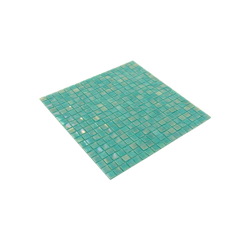 Skosh 11.6 in. x 11.6 in. Glossy Dark Ocean Green Glass Mosaic Wall and Floor Tile (18.69 sq. ft./case) (20-pack)