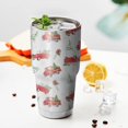 thumbnail image 3 of 30oz Red Christmas Truck Pattern Tumblers Stainless Steel Tumbler with Lid and Straw,Vacuum Insulated Double Wall Travel Tumbler Cups Mug with Cleaning Brush for Coffee,Tea, 3 of 7