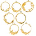 thumbnail image 2 of Hollow Pendant Frame,7pcs Hollow Crafts Pendant Crafts Pendant Frame Hollow Crafts Pendant Frame High-Intensity Output, 2 of 8