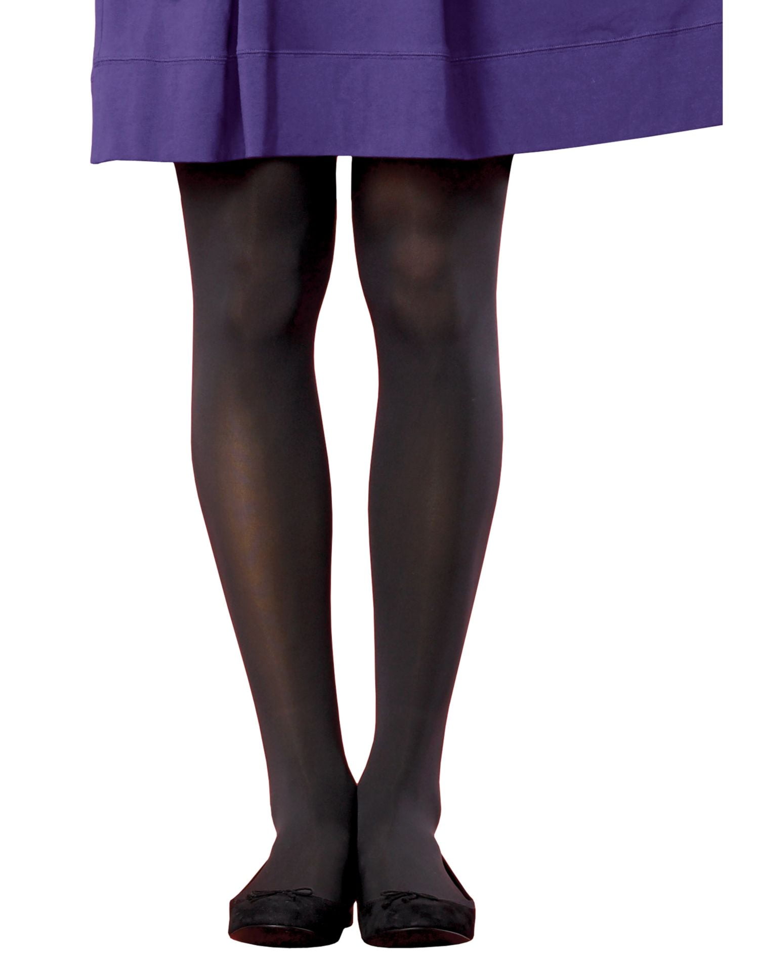 Silk Reflections Women`s Opaque Tights With Comfort Stretch Panty