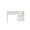 White, variant on Minetta 2-Shelf Mid-Century Office Desk in White