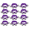 thumbnail image 1 of Unique Bargains 12 Pcs Clochettes de Poignet, Clochettes de Cheville Instruments de Percussion Rythme Musical pour Fête Noël, Violet, 1 of 5