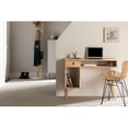 thumbnail image 5 of Pemberly Row Contemporary Solid Wood Computer Desk in Beige Finish, 5 of 7