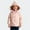 Pink, variant on Girls Winter Jackets Toddler Toddler Girls Fleece Lined Hooded Puffer Jacket Kids Elf Hat Diagonal Snap Warm Winter Coat