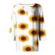 thumbnail image 5 of Fiudx Ropa de Mujer Blusa de Manga 3/4 Corta Estampada a La Moda para Mujer, Blusa Informal con Cuello Redondo, 5 of 5