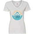 thumbnail image 3 of Inktastic Jacksonville Beach Florida Matching Women's V-Neck T-Shirt, 3 of 5