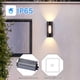 thumbnail image 3 of Aplique LED de pared para exterior de 10 W, IP65, resistente al agua, moderno aplique de pared metálico para exterior, luz interior/exterior para patio, jardín, terraza, cerca de la pared, patio, vill, 3 of 5