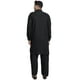 SKAVIJ Hommes Kurta Pyjama Mis Pathani Style Indien Robe Décontractée Black XL – image 2 sur 6