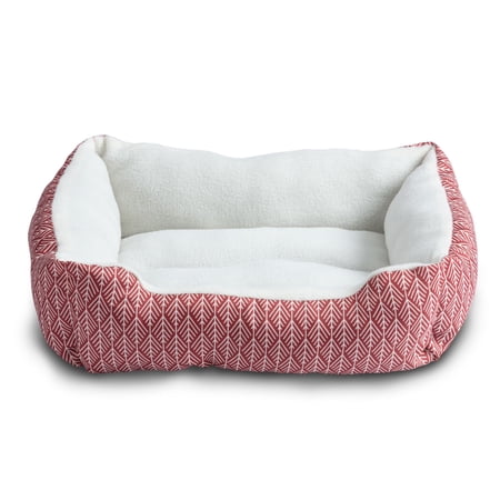 Vibrant Life Cuddler Pet Bed  Small  19  x 15   Rust