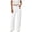 White, variant on zaveiop Woman Loose Washed Denim Pants Clothing Straight Minimalist Basic Retro Jeans (White, M)
