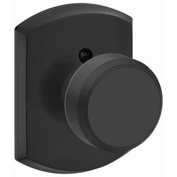 Schlage F170-Bwe-Grw Bowery Non-Turning One-Sided Dummy Door Knob - Black