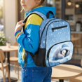 thumbnail image 2 of KUIFORTI Cute Penguin Toddler Bookbag Kids School Bag with Multiple Storage Pockets Soft Girls Backpack for Kindergarten Preschool Back to School Supplies, 2 of 7