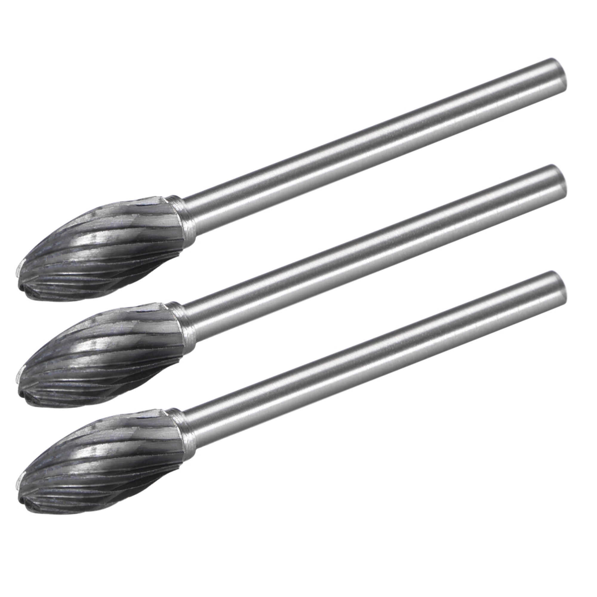 Carbide Burrs Single Cut Rotary Burrs File Flat Top Tree Shape Cutting