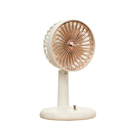 

PRINxy Rechargeable Usb Fan Portable In A Straight Two Speed Wind Speed Desktop Fan Regolabile Angle Up And Down Sway Head White