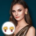 thumbnail image 3 of 1 Pair Stud Earrings Fresh Little Ladybug Flower Stud Earrings Small Earrings, 3 of 8