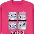 thumbnail image 2 of Disney - Lilo & Stitch - All The Expressions Of Angel - Men's Crew Neck Fleece Pullover, 2 of 4