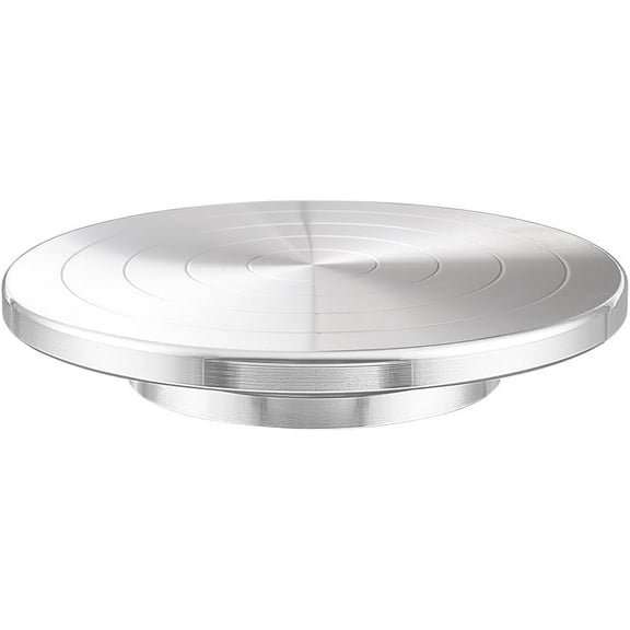 7.8inch Pottery Turntable Wheel Aluminium Ceramics Pottery Tool with Double Ball Bearing for Painting Pottery Ceramics Artists and Displaying Items Silver DIY