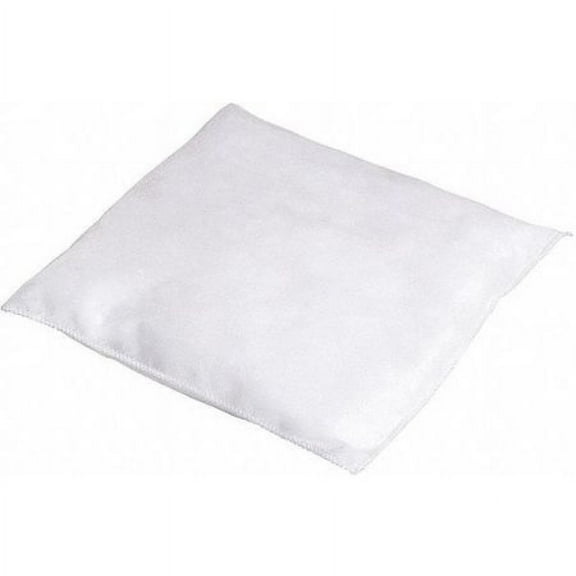 Spilltech Sorbent Pillow, 30 gal, 10 in x 10 in, Oil, White, 40 PK WPIL1010