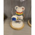 thumbnail image 2 of Modelo de juguete Building Block de astronauta BYDEAS con casco ligero de oso, 2 of 5