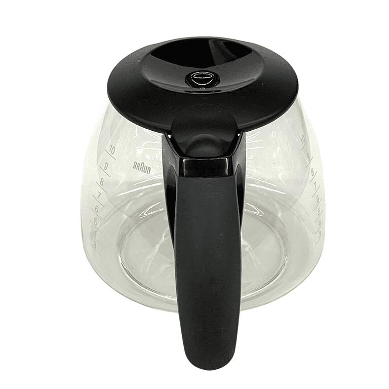 Braun Coffee Maker Glass Carafe, AromaDeluxe, Black, KFK500