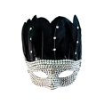thumbnail image 2 of Máscara de princesa veneciana Fernando Accesorios de mascarada con diamantes de imitación y plumas, 2 of 8