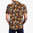 thumbnail image 4 of Daiia Skulls Pattern Men’s Polo Shirts,Solid Deck Shirt,Classic Fit, Breathable Cotton Polo for Casual and Sport Wear-3X-Large, 4 of 9