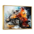 thumbnail image 2 of Designart "Abstract Train Translucent flow I" Transportation Floater Framed Wall Decor, 2 of 7