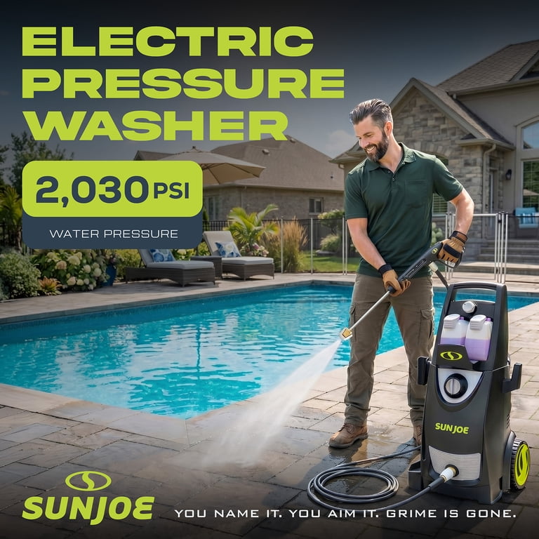 Open Box Sun Joe Electric Pressure Washer, Portable Power Washer