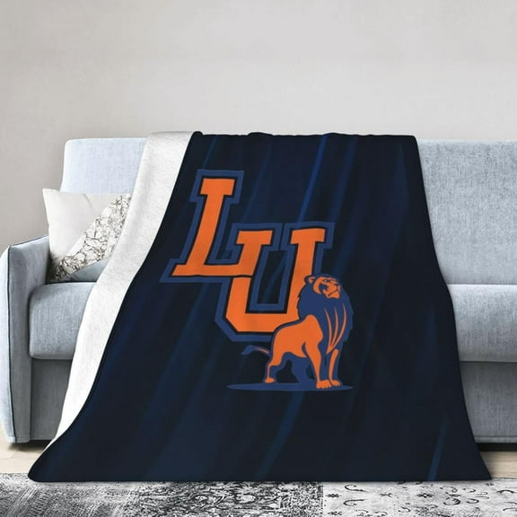 Langston University Fleece Blanket, Very Soft Microfiber Flannel Blanket for Couch Warm and Cozy for All Seasons