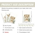 thumbnail image 3 of Hieng Nursery Canvas Wall Art Set Of 3 Baby Boy Girls Kids Room Picture Wall Decor Jungle Safari Lion Elephant Giraffe Poster Painting Cute Animal Prints For Children Toddlers Bedroom, 3 of 5