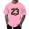 thumbnail image 1 of Men's Custom Alphanumeric Print Round Neck T-Shirt - Personalized Name and Number Design, 1 of 6