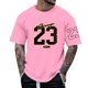 thumbnail image 1 of Camiseta personalizada con estampado alfanumérico para hombre - Cuello redondo y manga corta - Mezcla de algodón, nombre/número personalizado para regalos únicos, 1 of 7