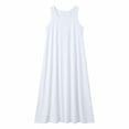 thumbnail image 4 of Karymi Summer Dress Plus Size Solid Maxi Dress, Casual Round Neck Sleeveless Tank Dress with Side Pockets, Loose Fit Flowy Long Dress Easter Dresses for Women 2026, 4 of 6