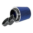 thumbnail image 3 of Spectre Industries Air Filter 8136 HPR; Blue; Pre-Oiled Cotton Fiber; P4 Cone With Multi-Fit Base; Single Centered Flange; Chrome Top, 3 of 5