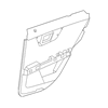 Genuine OE Mercedes-Benz Door Trim Panel - 204-730-01-00-8N84