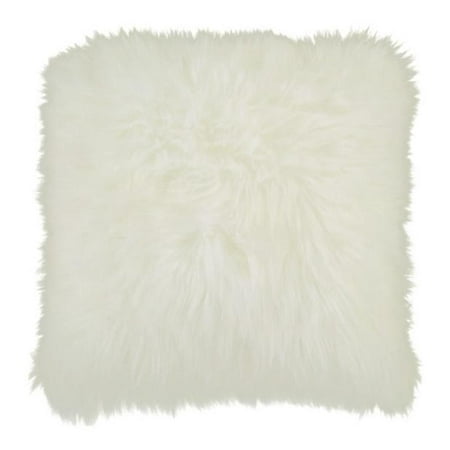 20 Cream White Soft And Fuzzy Faux Fur Decorative Throw Pillow