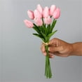 thumbnail image 7 of Darzheoy 10Pcs Artificial Tulip Real Touch Fake Flowers 13.5" for Mother's Day Easter Valentine’s Day Gifts in Bulk Home Kitchen Wedding Decorations, 7 of 7