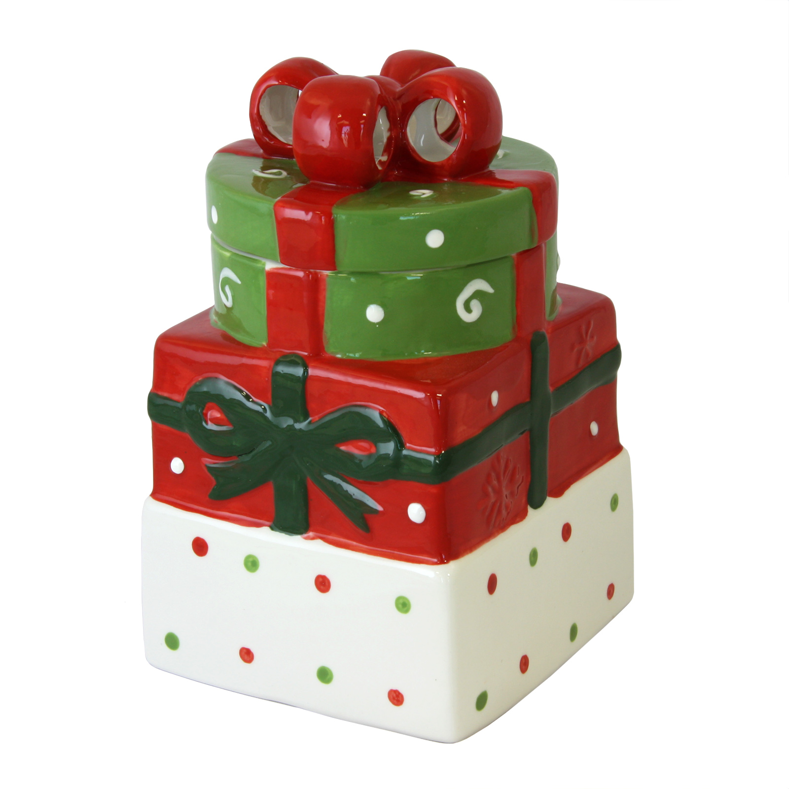 Christmas Estate 7.5" Gift Box Cookie Jar - Walmart.com - Walmart.com