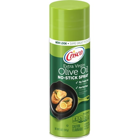 - (2 Pack) Crisco Olive Oil No-Stick Cooking Spray, 5-Ounce