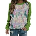 thumbnail image 2 of Aqestyerly Haut de Noël pour Femme Blouse à Manches Longues Imprimée de Noël pour Femme Col Rond Tunique Décontractée, 2 of 3