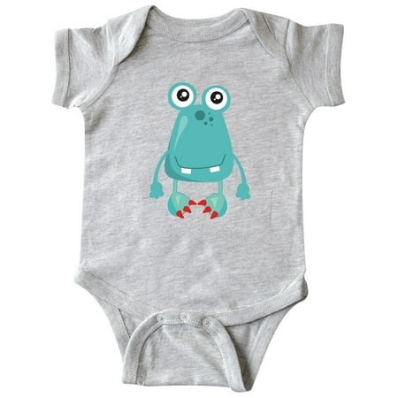 

Inktastic Cute Monster Smiling Monster Blue Monster Gift Baby Boy or Baby Girl Bodysuit