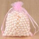 thumbnail image 1 of Bolsa de Organza para embalaje de joyas, decoración de fiesta de boda, bolsas de tul con cordón, para regalo, 7x9, 9x12, 10x15cm, 50/100 Uds., 50%, 1 of 4