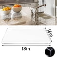 thumbnail image 3 of HLONK 18x16 Inch Transparent Acrylic Cutting Board with Non-Slip Edges - Perfect Kitchen Countertop Protector for Home and Restaurant Use, 3 of 10
