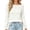 White—Knit Sweatersfor Women, variant on AGWOLF Boat Neck Sweaters for Women Trendy Long Sleeve Ribbed Knit Sweater Loose Fit Fall Tops Cozy Pullover Fashion Winter Clothes S