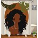 thumbnail image 3 of Juego de 4 cortinas de ducha para niña negra, diseño de mariposas con motivos florales, color azul, verde azulado y rosa, decoración de baño para mujer afroamericana, cortina de ducha de tela negra, 3 of 7